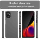 For Samsung Galaxy A06 5G Frosted Translucent TPU Hybrid PC Full Coverage Phone Case(Black) - 2