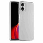 For Samsung Galaxy A06 5G Frosted Translucent TPU Hybrid PC Full Coverage Phone Case(White) - 1