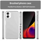 For Samsung Galaxy A06 5G Frosted Translucent TPU Hybrid PC Full Coverage Phone Case(White) - 2