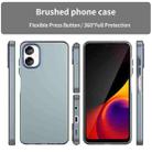 For Samsung Galaxy A06 5G Frosted Translucent TPU Hybrid PC Full Coverage Phone Case(Dark Blue) - 2