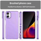 For Samsung Galaxy A06 5G Frosted Translucent TPU Hybrid PC Full Coverage Phone Case(Dark Purple) - 2