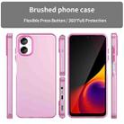 For Samsung Galaxy A06 5G Frosted Translucent TPU Hybrid PC Full Coverage Phone Case(Pink) - 2
