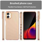 For Samsung Galaxy A06 5G Frosted Translucent TPU Hybrid PC Full Coverage Phone Case(Orange) - 2