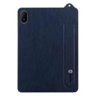 For Huawei MatePad SE 11 2024 TPU Leather Back Tablet Case with Wristband(Dark Blue) - 2