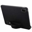 For Huawei MatePad SE 11 2024 TPU Leather Back Tablet Case with Wristband(Black) - 3