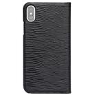 For iPhone X / XS QIALINO Lizard Texture Horizontal Flip Leather Case with Smart View Window & Sleep / Wake-up Function(Black) - 2