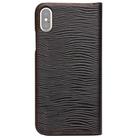 For iPhone X / XS QIALINO Lizard Texture Horizontal Flip Leather Case with Smart View Window & Sleep / Wake-up Function(Brown) - 2