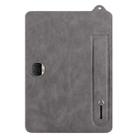 For Honor MagicPad 2 12.3 2024 TPU Leather Back Tablet Case with Wristband(Grey) - 2