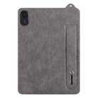 For Honor Pad X8 Pro / X9 2023 TPU Leather Back Tablet Case with Wristband(Grey) - 2