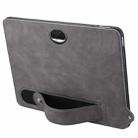 For Honor Pad 9 12.1 2023 TPU Leather Back Tablet Case with Wristband(Grey) - 3