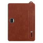For Honor Pad 9 12.1 2023 TPU Leather Back Tablet Case with Wristband(Brown) - 2