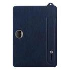 For Honor Pad 9 12.1 2023 TPU Leather Back Tablet Case with Wristband(Dark Blue) - 2