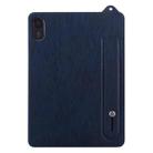 For Honor Pad X8a 11 2024 TPU Leather Back Tablet Case with Wristband(Dark Blue) - 2