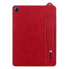 For Honor Pad 6 / X8 / X8 Lite TPU Leather Back Tablet Case with Wristband(Red) - 2