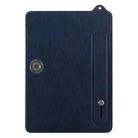 For OnePlus Pad / OPPO Pad 2 TPU Leather Back Tablet Case with Wristband(Dark Blue) - 2