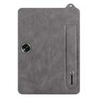 For OnePlus Pad GO / OPPO Pad Air 2 TPU Leather Back Tablet Case with Wristband(Grey) - 2