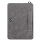 For OnePlus Pad Pro TPU Leather Back Tablet Case with Wristband(Grey) - 2