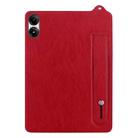 For Xiaomi Redmi Pad Pro 12.1 TPU Leather Back Tablet Case with Wristband(Red) - 2