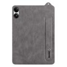 For Xiaomi Redmi Pad Pro 12.1 TPU Leather Back Tablet Case with Wristband(Grey) - 2