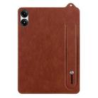 For Xiaomi Redmi Pad Pro 12.1 TPU Leather Back Tablet Case with Wristband(Brown) - 2