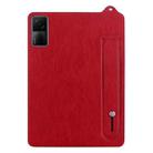 For Xiaomi Redmi Pad SE 11 2023 TPU Leather Back Tablet Case with Wristband(Red) - 2