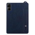 For Xiaomi Redmi Pad SE 11 2023 TPU Leather Back Tablet Case with Wristband(Dark Blue) - 2