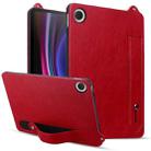 For Xiaomi Mi Pad 4 TPU Leather Back Tablet Case with Wristband(Red) - 1