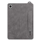 For Xiaomi Mi Pad 4 Plus TPU Leather Back Tablet Case with Wristband(Grey) - 2