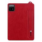For Xiaomi Pad 6 / 6 Pro TPU Leather Back Tablet Case with Wristband(Red) - 2