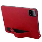 For Xiaomi Pad 6 / 6 Pro TPU Leather Back Tablet Case with Wristband(Red) - 3