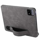 For Xiaomi Pad 6 / 6 Pro TPU Leather Back Tablet Case with Wristband(Grey) - 3