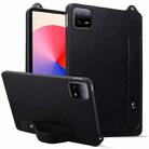 For Xiaomi Pad 6 / 6 Pro TPU Leather Back Tablet Case with Wristband(Black) - 1