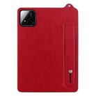 For Xiaomi Pad 7 / 7 Pro TPU Leather Back Tablet Case with Wristband(Red) - 2
