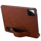 For Xiaomi Pad 7 / 7 Pro TPU Leather Back Tablet Case with Wristband(Brown) - 3