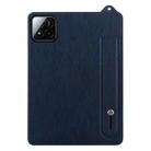 For Xiaomi Pad 7 / 7 Pro TPU Leather Back Tablet Case with Wristband(Dark Blue) - 2
