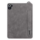 For Xiaomi Redmi Pad 8.8 2025 TPU Leather Back Tablet Case with Wristband(Grey) - 2
