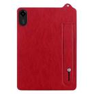 For Xiaomi Redmi Pad 2 TPU Leather Back Tablet Case with Wristband(Red) - 2
