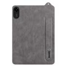 For Xiaomi Redmi Pad 2 TPU Leather Back Tablet Case with Wristband(Grey) - 2