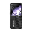 For Xiaomi Mix Flip ABEEL 6D Micro Relief MagSafe Magnetic Phone Case(Carbon Fiber Black) - 2