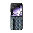 For Xiaomi Mix Flip ABEEL 6D Micro Relief MagSafe Magnetic Phone Case(Carbon Fiber Blue) - 2
