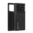 For Xiaomi Mix Fold 4 ABEEL 6D Micro Relief MagSafe Magnetic Phone Case(Carbon Fiber Black) - 1