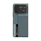 For Xiaomi Mix Fold 4 ABEEL 6D Micro Relief MagSafe Magnetic Phone Case(Carbon Fiber Blue) - 2