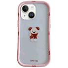 For iPhone 13 Christmas Pattern Colorful PC Frame TPU Clear Phone Case(Cute Puppy) - 1