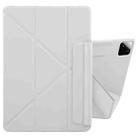 For Xiaomi Pad 7 / 7 Pro Fixed Buckle Magnetic Deformation Leather Tablet Case(Grey) - 1