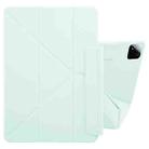 For Xiaomi Pad 7 / 7 Pro Fixed Buckle Magnetic Deformation Leather Tablet Case(Baby Green) - 1