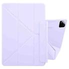 For Xiaomi Pad 7 / 7 Pro Fixed Buckle Magnetic Deformation Leather Tablet Case(Purple) - 1