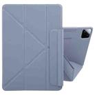 For Xiaomi Pad 7 / 7 Pro Fixed Buckle Magnetic Deformation Leather Tablet Case(Lavender Purple) - 1