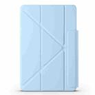 For Xiaomi Pad 6 / 6 Pro Fixed Buckle Magnetic Deformation Leather Tablet Case(Ice Blue) - 2