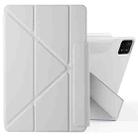 For Xiaomi Pad 6 / 6 Pro Fixed Buckle Magnetic Deformation Leather Tablet Case(Grey) - 1