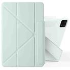 For Xiaomi Pad 6 / 6 Pro Fixed Buckle Magnetic Deformation Leather Tablet Case(Baby Green) - 1